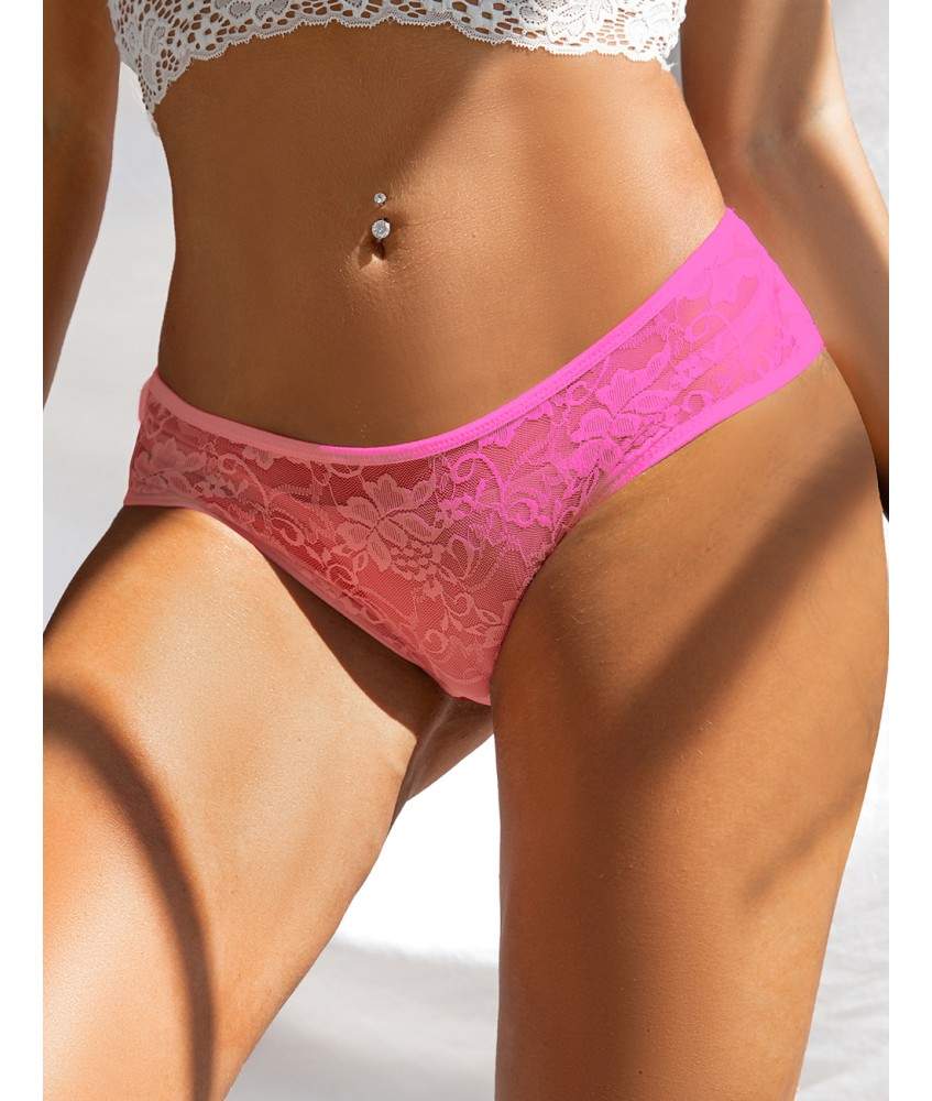 Strings Boxers Culotte Cancan Sans Entrejambe Rose Lingerie