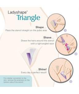 Pochoir Rasage Intime LADYSHAPE Triangle E23713