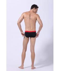 Maillot de Bain Sexy Boxer Noir Taille M Polyamide & Spandex