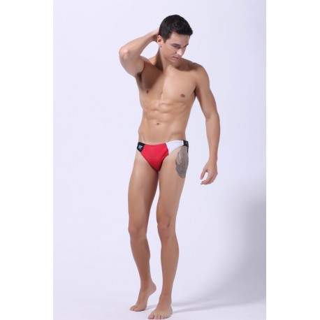 Maillot de Bain Sexy Boxer Noir Taille M Polyamide & Spandex