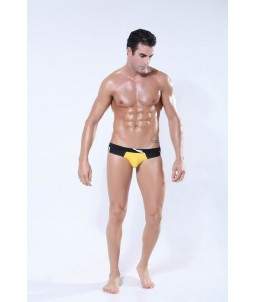 Maillot de Bain Sexy Boxer Noir Taille M Polyamide & Spandex