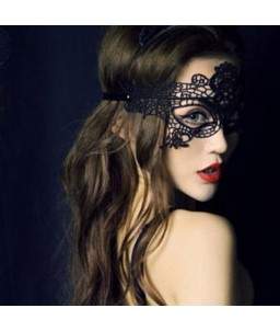 Sextoys, sexshop, loveshop, lingerie sexy : Accessoires Soirée Coquine : Masque sexy dentelle / Broderie noir X2