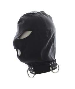 Discountsexshop® - Cagoule Simili Cuir Yeux - Bouche ouvert avec Anneau