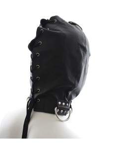 Discountsexshop® - Cagoule Simili Cuir Yeux - Bouche ouvert avec Anneau