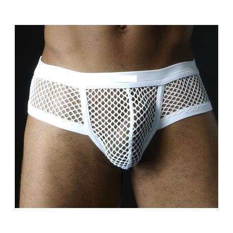 Boxer Résille Blanc "L"  0082