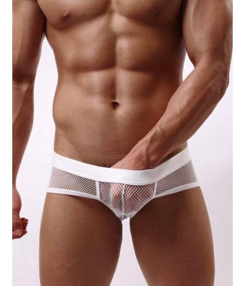 Boxer Résille Blanc "M"  0082