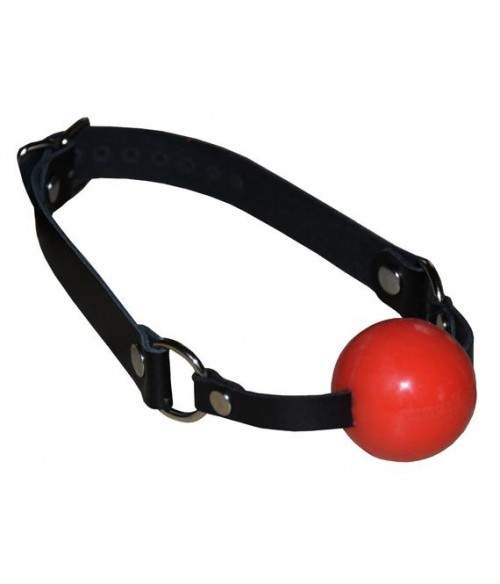 Baillon boule silicone rouge tendre