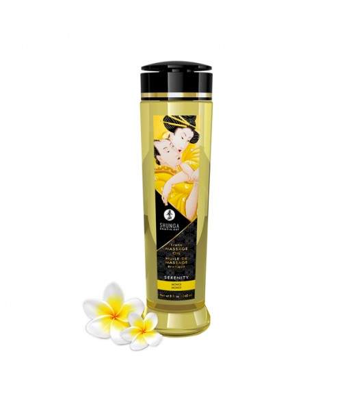 Shunga Huile de Massage Erotique Romance Fraise, Vin Pétillant