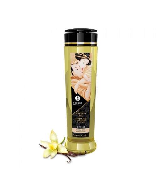 Shunga Huile de Massage Erotique Romance Fraise, Vin Pétillant