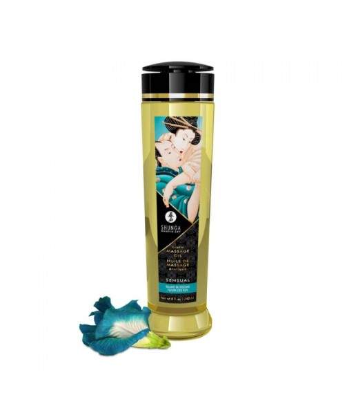 Shunga Huile de Massage Erotique Romance Fraise, Vin Pétillant