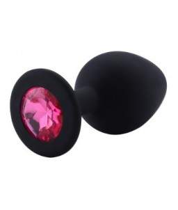 Rosebud silicone noir bijou rose clair SMALL