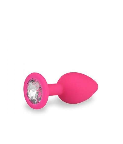 Rosebud silicone noir bijou rose clair SMALL