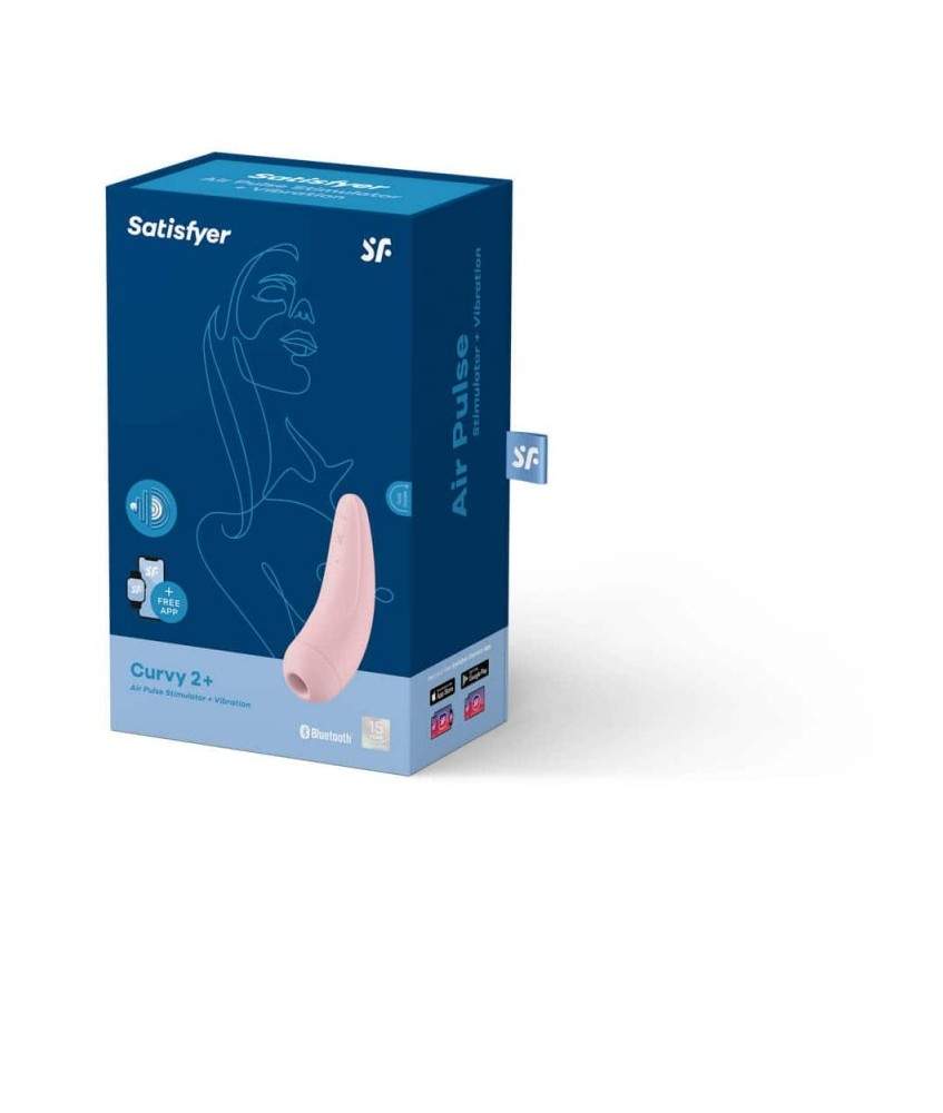 Sextoys, sexshop, loveshop, lingerie sexy : Stimulateur Clitoris : Satisfyer -Curvy 2 + rose