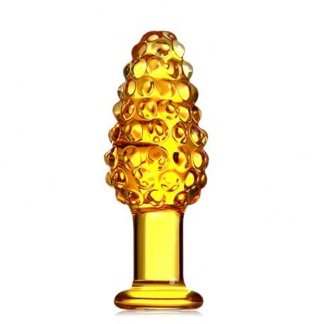 Plug Anal Godemichet en Verre Glass Dildo Butt Plug YF0628