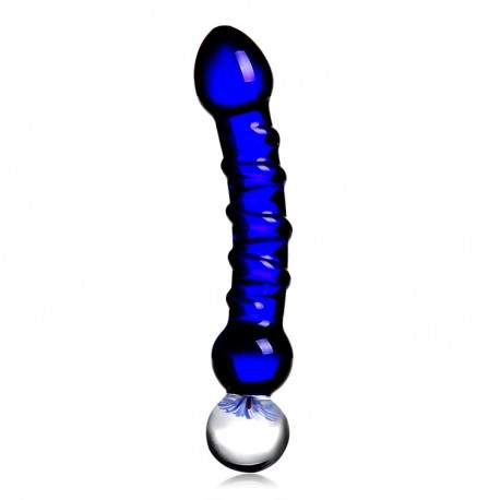 Godemichet en Verre Vaginal ou Anal Glass Dildo YF0008