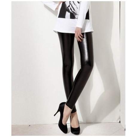 Leggings Noir Style Vinyle LP901