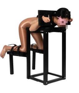 Sextoys, sexshop, loveshop, lingerie sexy : Loveroom - Mobilier BDSM : Chaise de contraintes bois et métal - Mobilier BDSM