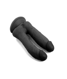 Sextoys, sexshop, loveshop, lingerie sexy : Gode Double - Double dong : Penis réaliste double pénétration noir