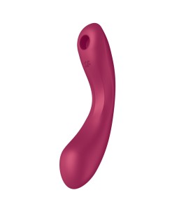 Sextoys, sexshop, loveshop, lingerie sexy : Stimulateur Clitoris : Satisfyer -Curvy Trinity 1 rouge