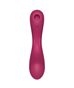 Sextoys, sexshop, loveshop, lingerie sexy : Stimulateur Clitoris : Satisfyer -Curvy Trinity 1 rouge