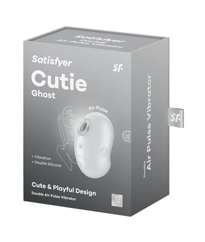 Sextoys, sexshop, loveshop, lingerie sexy : Stimulateur Clitoris : Satisfyer - Stimulateur ghost blanc