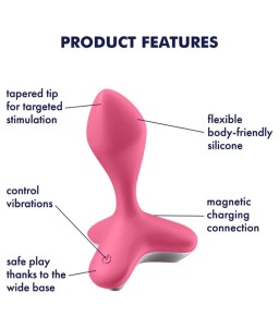 Sextoys, sexshop, loveshop, lingerie sexy : Vibro Anal : Satisfyer - Plug Anal game Rose