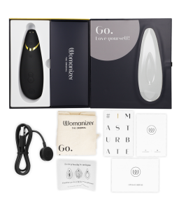 Sextoys, sexshop, loveshop, lingerie sexy : Sextoys luxe : Womanizer premium 2 noir et or