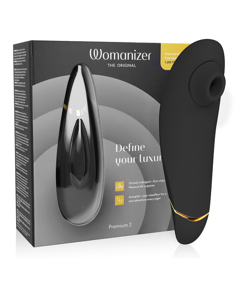 Sextoys, sexshop, loveshop, lingerie sexy : Sextoys luxe : Womanizer premium 2 noir et or