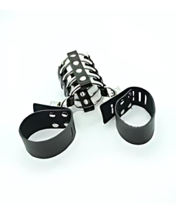 Sextoys, sexshop, loveshop, lingerie sexy : Cages de chasteté : Cockstrap Pénis et Testicules avec anneaux Cage de Chasteté