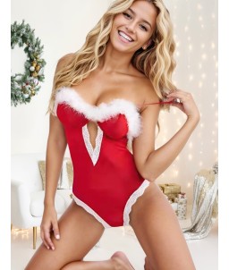 Sextoys, sexshop, loveshop, lingerie sexy : Deguisement noel sexy : Body sexy mère noël S/M