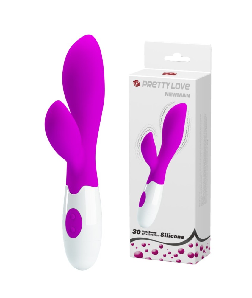 Sextoys, sexshop, loveshop, lingerie sexy : Vibro Rabbit : Vibromasseur Pretty Love Newman