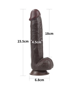 Sextoys, sexshop, loveshop, lingerie sexy : Gode Ventouse : Lovetoy - Gode Brown ventouse 23.5 cm