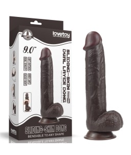 Sextoys, sexshop, loveshop, lingerie sexy : Gode Ventouse : Lovetoy - Gode Brown ventouse 23.5 cm