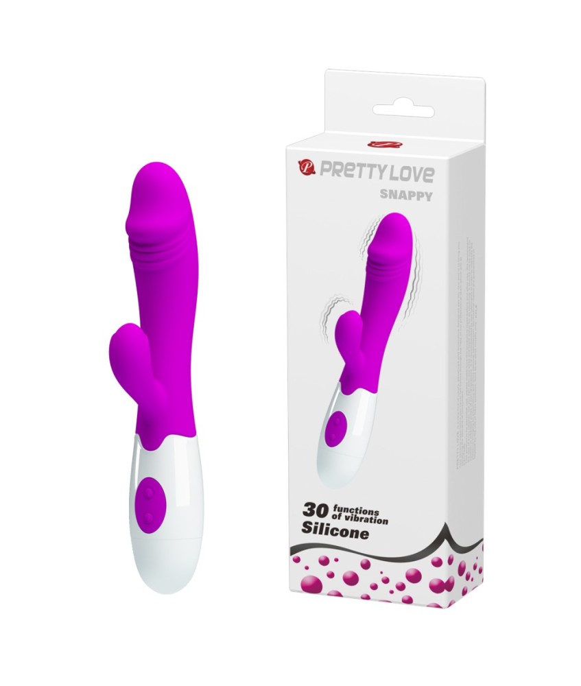 Sextoys, sexshop, loveshop, lingerie sexy : Vibro Rabbit : Vibromasseur Pretty Love Snappy en silicone