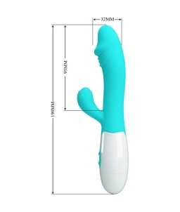 Sextoys, sexshop, loveshop, lingerie sexy : Vibro Rabbit : Vibromasseur Pretty Love Snappy Turquoise