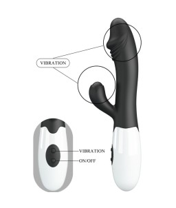 Sextoys, sexshop, loveshop, lingerie sexy : Vibro Rabbit : Vibromasseur rabbit noir Snappy