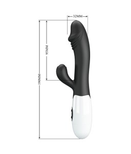 Sextoys, sexshop, loveshop, lingerie sexy : Vibro Rabbit : Vibromasseur rabbit noir Snappy