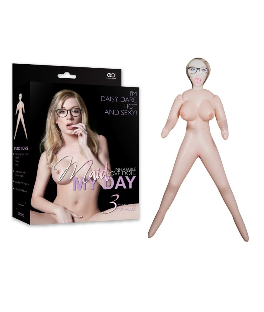 Sextoys, sexshop, loveshop, lingerie sexy : Poupée Gonflable : Poupée Gonflable Daisy 3 orifices