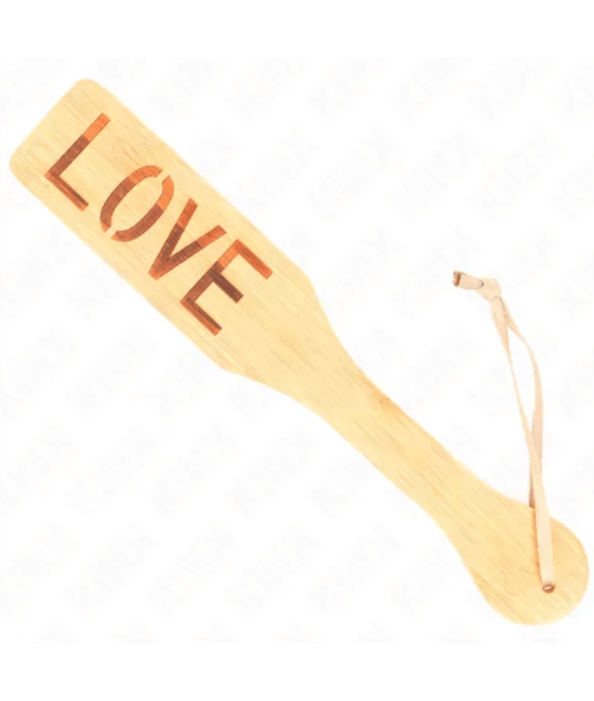 Sextoys, sexshop, loveshop, lingerie sexy : Tapettes et Fouets : Tapette à fessée en bois LOVE