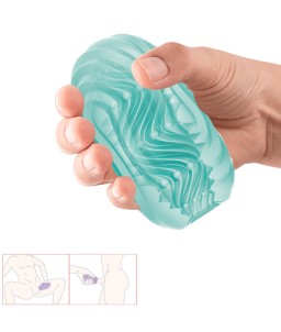 Sextoys, sexshop, loveshop, lingerie sexy : Vagin Artificiel : Pretty love -Oeuf masturbateur Twist Angel turquoise