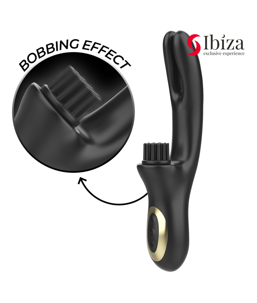 Sextoys, sexshop, loveshop, lingerie sexy : Stimulateur Clitoris : Ibiza - Vibromasseur a double fonction