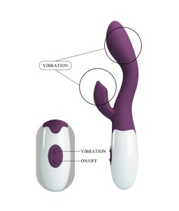 Sextoys, sexshop, loveshop, lingerie sexy : Vibro Rabbit : Vibromasseur Pretty Love Brighty violet foncé