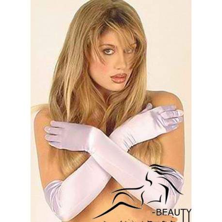 Gants Satin Blanc  - Tenue Sexy, Déguisement et Bikini - sexshop